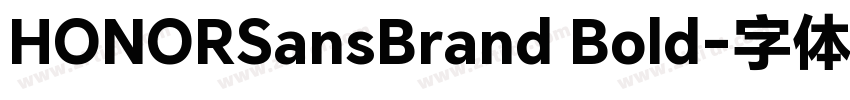 HONORSansBrand Bold字体转换